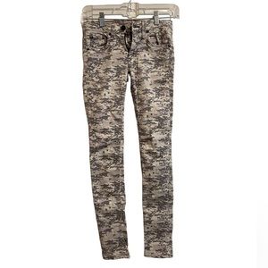 Rag & Bone Grey Camo Skinny Jeans Size 24 Style# W1502O337